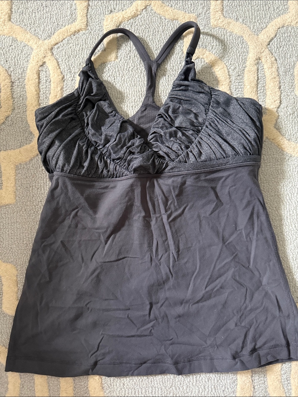 lululemon athletica Grey Ruched Active Top